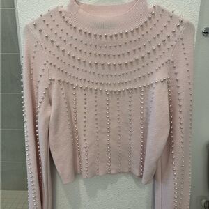 Pink Pearl Embellished Sweater
